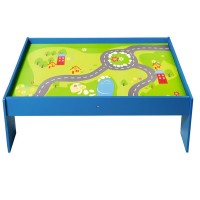 Masuta de joaca pentru trenulete din lemn Masuta de joaca pentru trenulete din lemn